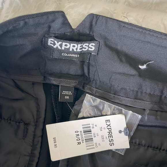 Express The Columnist Black Trousers - Picture 6 of 10